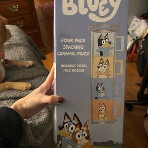 Bluey Stacking Ceramic Mugs Set of 4!!